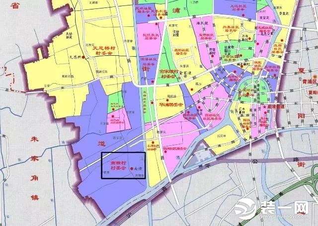上海青浦城区地图图片